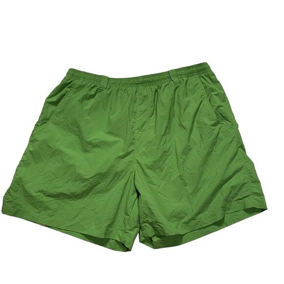 Columbia PFG SWIM TRUNKS Mens XL Green Omni Shield Outdoor Lightweight Beach - Picture 1 of 9
